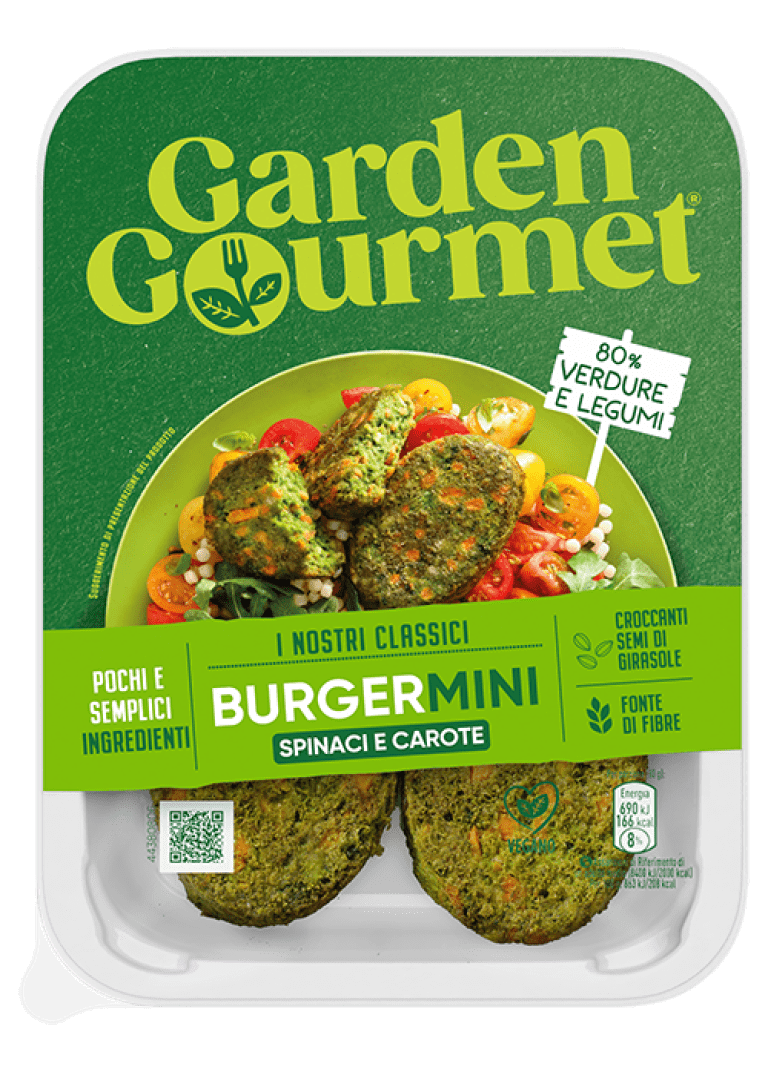 BurgerMINI Spinaci e Carote front